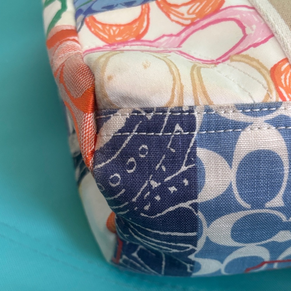 Coach Hampton Multicolor Patchwork Canvas Tote/St… - image 9